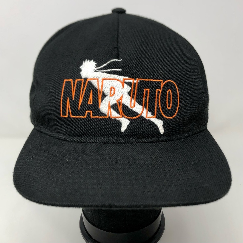 Naruto Shippuden Collection Y2K Vintage Black Snapback Hat Cap Anime Stitched OS